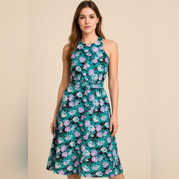 Vintage E.D Michaels  Floral Casual Dress - Picture 1 of 16